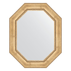 Зеркало настенное Polygon EVOFORM в багетной раме состаренное серебро с орнаментом, 82х102 см, BY 7264