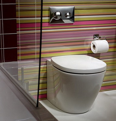 E803401 CONNECT Напольный пристенный унитаз-соло (под скрытый бачок)