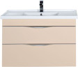 Тумба с раковиной Aquanet Эвора 100 бежевый