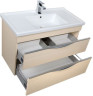 Тумба с раковиной Aquanet Эвора 100 бежевый