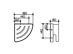 Полочка Keuco COLLECTION MOLL, Хром (12757010000)