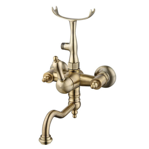 ADRIA-Uno METAL смеситель для ванной с кронштейном для ручн.душа (бронза) Caprigo 02M-511-vot