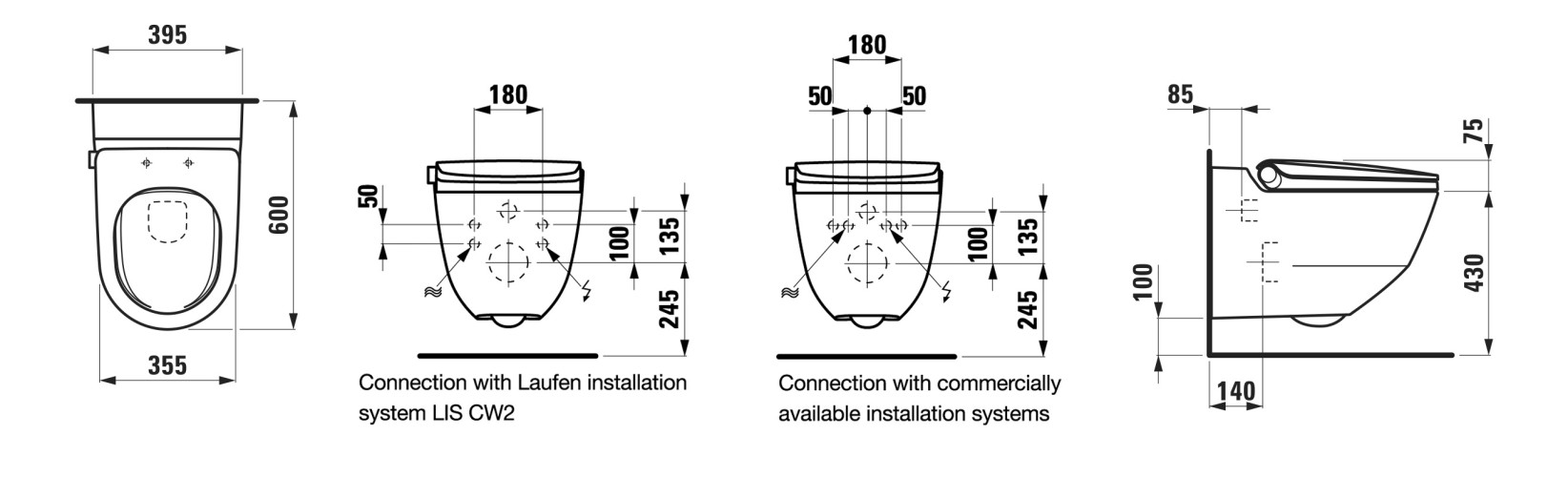 RIVA Demo Унитаз-биде подвесной LCC