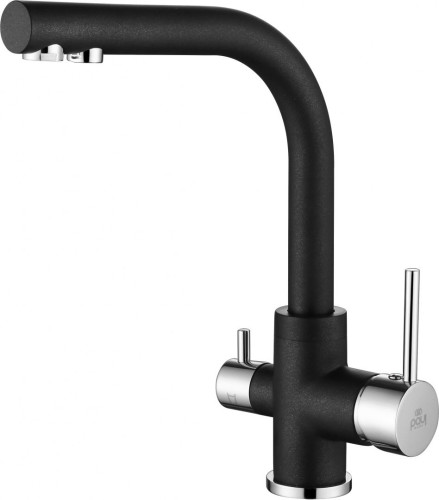 Смеситель для кухни Paulmark ESSEN, черный металлик, 213011-418, Paulmark