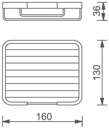 Полочка Aquanet 8012 (16 см)