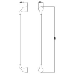 Держатель для полотенца Rush Devon DE75531 60 см