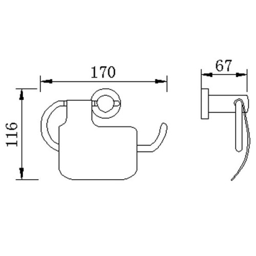 Держатель для туалетной бумаги Rush Victoria VI71111 с крышкой