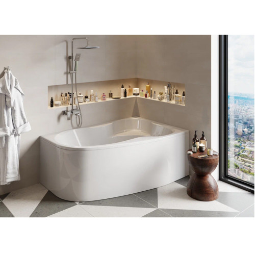 Ванна акриловая VAGNERPLAST MELITE асимметричная, 160х105 см, правая, белая (VPBA163MEL3PX-04)