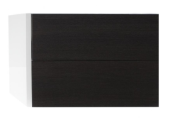 Тумба под раковину AQUATON Брук 100 подвесная с двумя ящиками, дуб темный (1A202101BCDF0)