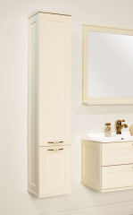 Пенал подвесной AQUATON Леон с корзиной для белья, дуб бежевый (1A186503LBPR0)