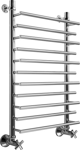 Полотенцесушитель водяной Маргроид Вид 67 Премиум форма лесенка 120х55, цвет Хром (B67П 120*50*55)