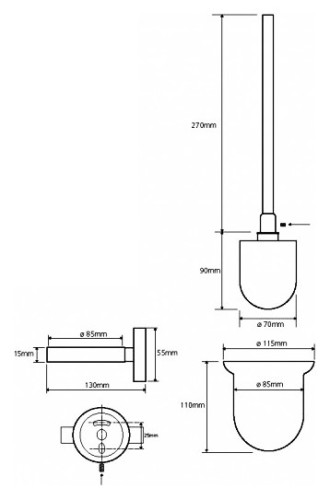 Ершик для унитаза Bemeta Neo 104113019