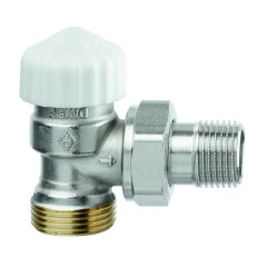 Клапан термостатический с преднастройкой Heimeier Calypso Exact угловой, DN15(3/4&quot;)