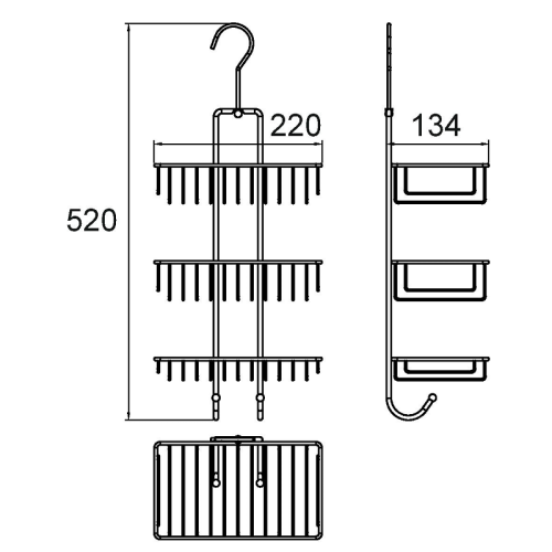 Полка корзина Milardo 015W03HM44