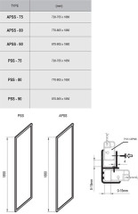 ДУШЕВАЯ ПЕРЕГОРОДКА RAVAK SUPERNOVA PSS-90 PEARL, БЕЛЫЙ (9407010011)