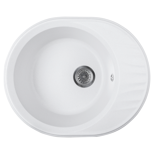 Кухонная мойка Formastone FostoGran Ирена, овальная с крылом, цвет арктик