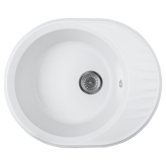 Кухонная мойка Formastone FostoGran Ирена, овальная с крылом, цвет арктик