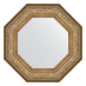 Зеркало настенное Octagon EVOFORM в багетной раме виньетка античная бронза, 60,6х60,6 см, BY 3850