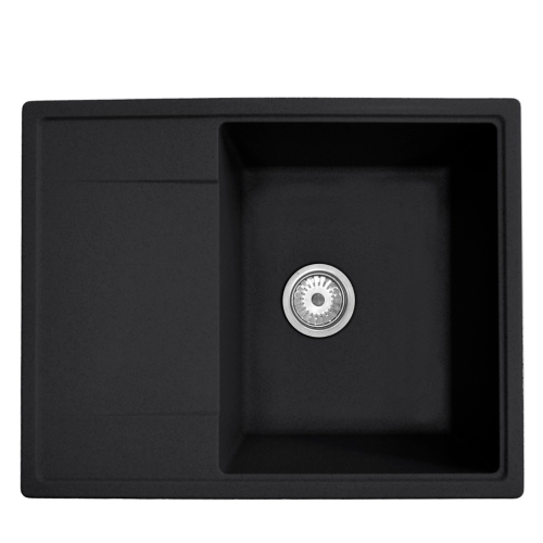 Кухонная мойка Formastone FostoGran FG 65-51, прямоугольная с крылом, антрацит