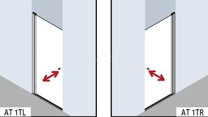 Душевая дверь Kermi Atea AT 1WL 10018VPK