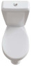 Унитаз-компакт EKOKERAMA CLASSICO 375х630х750 косой выпуск, сиденье полипропилен, белый (0401)