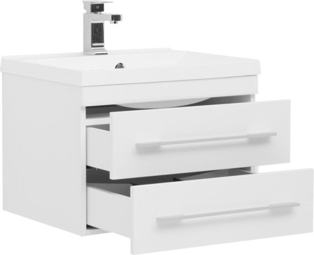 Тумба с раковиной Aquanet Нота NEW 58 белый