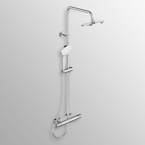 Душевая колонна Ideal Standard Ceratherm T50, в комплекте с термостатическим смесителем для душа, с полочкой (A7230AA)