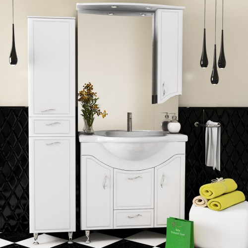 Зеркальный шкаф Runo Севилья 85 правый