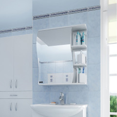 Зеркальный шкаф СанТа Волна 55