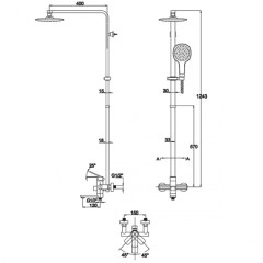 Душевая система KAISER Sonat (35182)