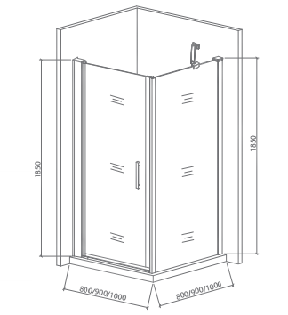 Душевой уголок Good Door Pandora CR90 90x90