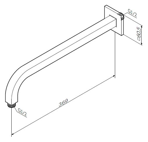 Кронштейн для верхнего душа AM PM 37 F0500702