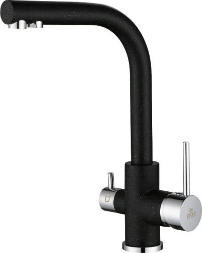 Смеситель для кухни Paulmark ESSEN, черный, 213011-308, Paulmark