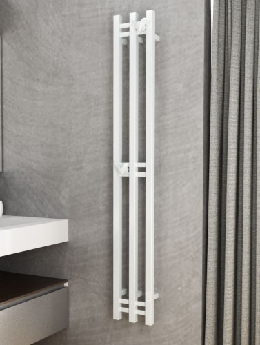 Полотенцесушитель электрический (I-образный) Bauedge Stella Square DB-0075, 25x160 см