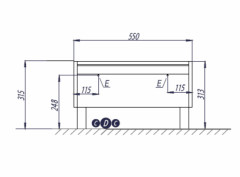Комод AQUATON Капри 55х42.9х21.3 Белый (1A231003KP010)