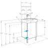Тумба под раковину AQUATON Кантри 50 напольная, дуб верона (1A257801AHB20)