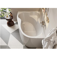 Ванна акриловая VAGNERPLAST MELITE асимметричная, 160х105 см, левая, белая (VPBA163MEL3LX-04)