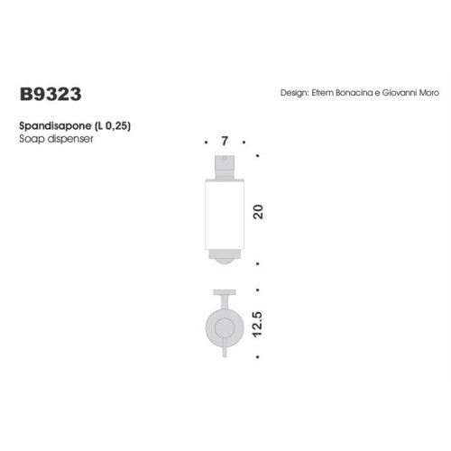 Дозатор для жидкого мыла Colombo Design Nordic B9323