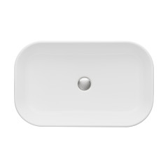 Раковина накладная Aquaton Лола 60 литьевой мрамор, белая (1A73313Klk010)