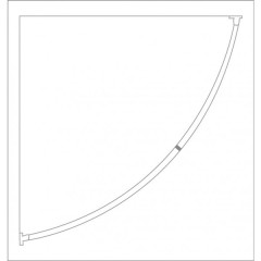 Карниз для ванны Ridder 53000