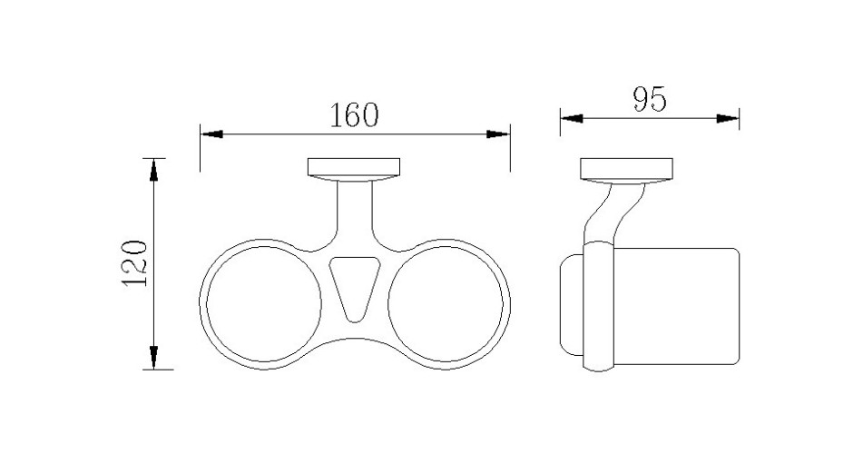 Подстаканник двойной RUSH Fiji (FI18320)