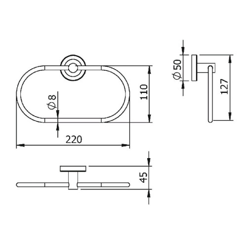 Полотенцедержатель Langberger Burano 11038A