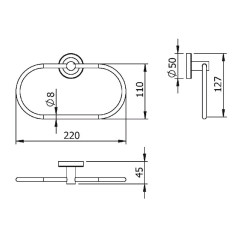 Полотенцедержатель Langberger Burano 11038A