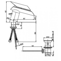 Смеситель для биде Paini Morgana 73OP306VR