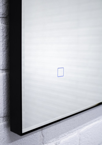 Зеркало Ray 80  black с подсветкой Sansa