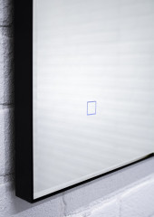 Зеркало Ray 80  black с подсветкой Sansa