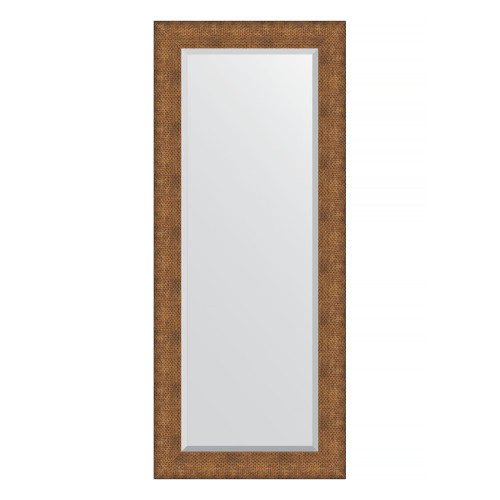 Зеркало настенное с фацетом EVOFORM в багетной раме медная кольчуга, 62х147 см, BY 3951
