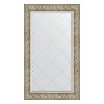 Зеркало настенное с гравировкой EVOFORM в багетной раме барокко серебро, 80х135 см, BY 4252