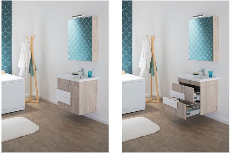 Мебель для ванной Aquanet Мадейра 60 дуб кантри