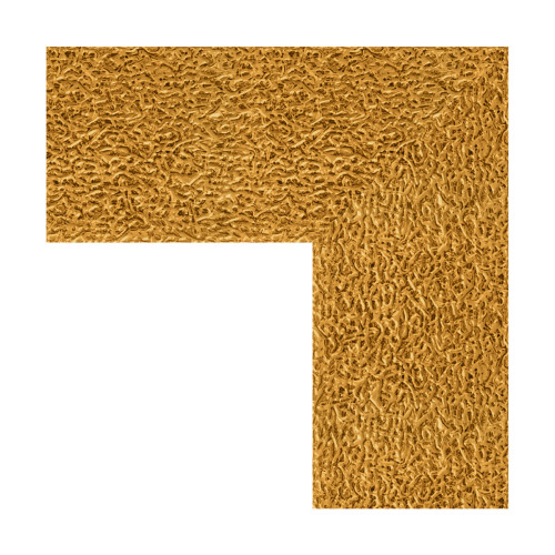 Зеркало настенное с гравировкой EVOFORM в багетной раме чеканка золотая, 106х106 см, BY 4452